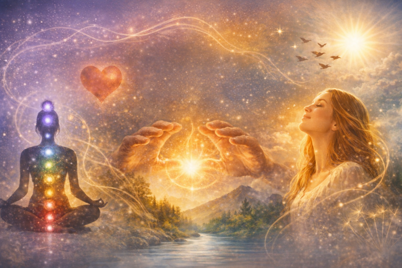 Universumin energiat vapauttaa menneisyyden taakasta energiahoidon avulla.